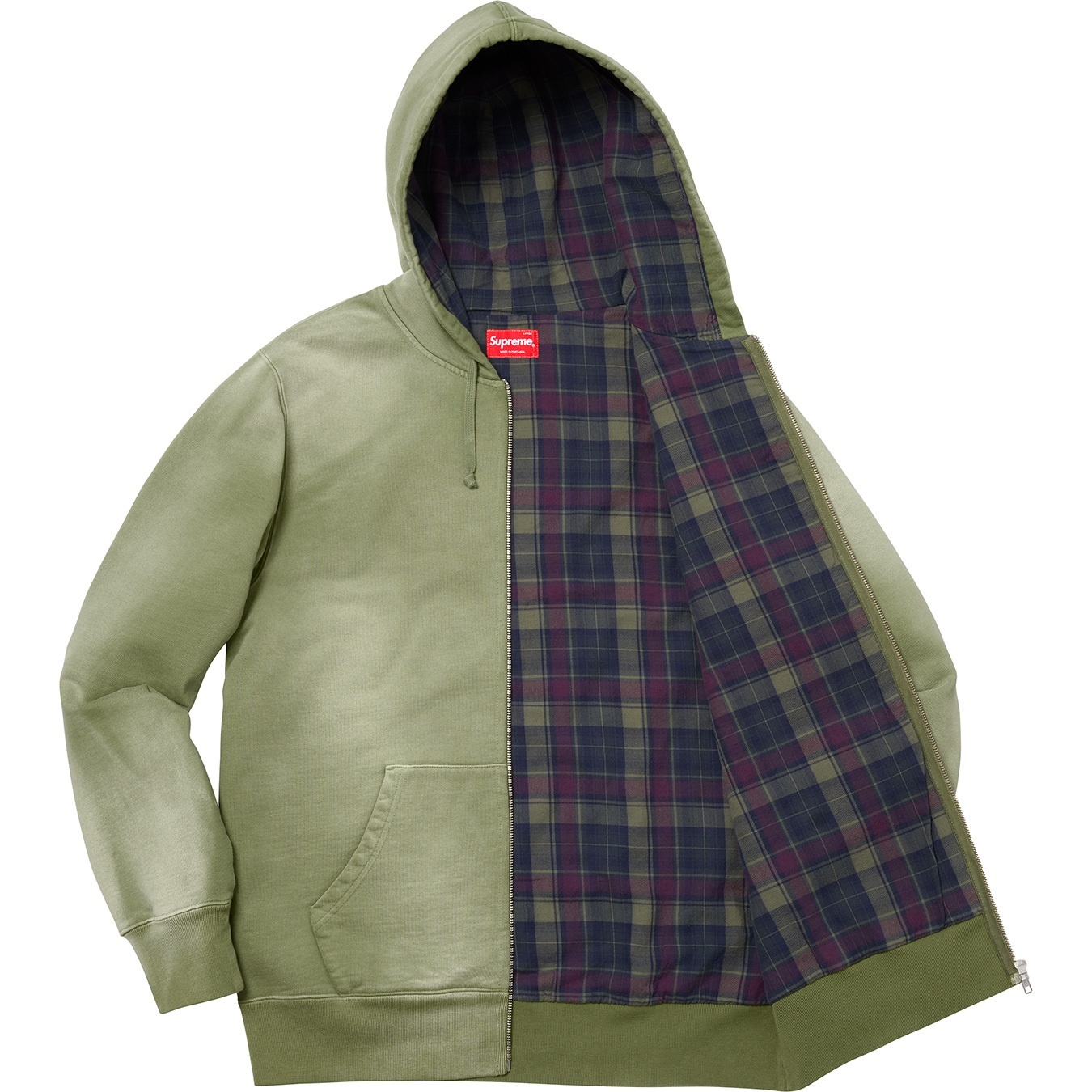 Bleached Zip Up Sweatshirt view 7